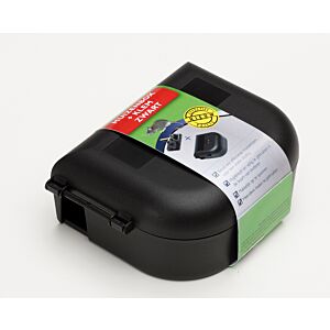 Muizenbox Luxan + klem zwart
