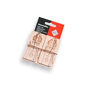 Muizenval hout LUNA 2 stuk