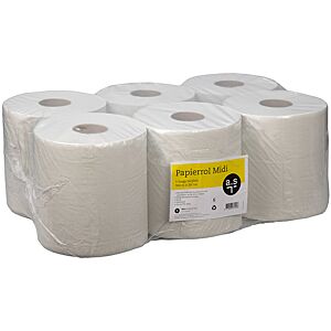 a.s papierrol midi 1-laags 6 rol