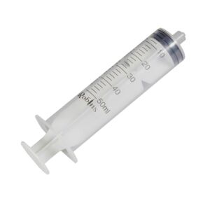 Wegwerpspuit Robins luer lock 50 ml 3-delig