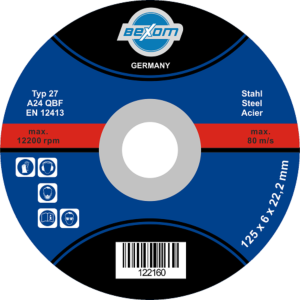 Afbraamschijf BeXom 125x6,0x22,2mm