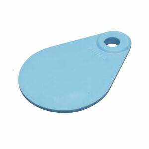 Nekplaatje onbedrukt blauw