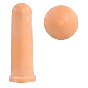 Kalverspeen Hiko 100 mm bruin met kruissnede (5 stuks)