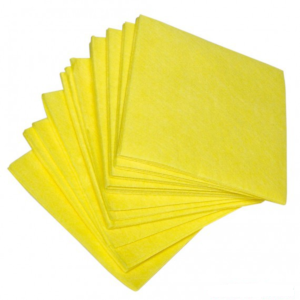 Vaatdoeken viscose – geel -  38x40cm (10 stuks)