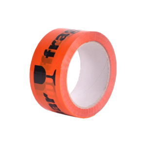 Verpakkingstape PP Breekbaar Oranje 48 mmx66m