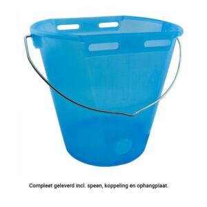 Kalverdrinkemmer Gewa Kunststof Transparant Blauw