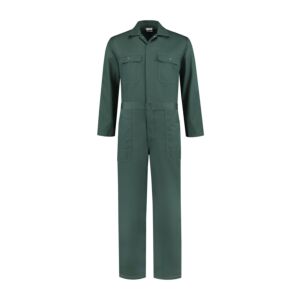 Overall drukknopen Polyester/Katoen - Flessengroen