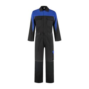 Overall Zwart/Korenblauw 4-way stretch