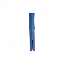 Bundel / wikkelfolie afroller 10 cm blauw plastic