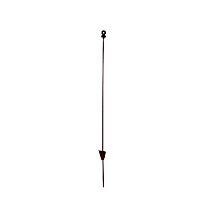 Rantsoenpaal ovaal verenstaal met ringisolator 106cm