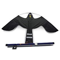 Vogelverschrikker Black Hawk Kite 7m. set