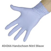Handschoen Nitril Blauw 100-st XL