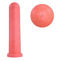 Kalverspeen Hiko 120 mm rood met kruissnede 5 stuks