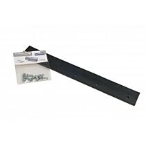 Mestschuif rubber 55 cm canvas-versterkt met RVS bouten/moeren