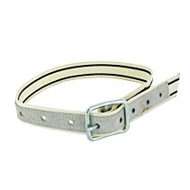 Nylonriem Doorngesp wit/zwart 80cm