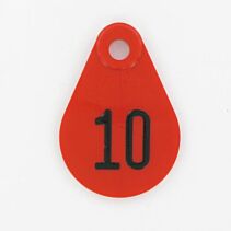 Nekplaatje serie Rood 376 - 400