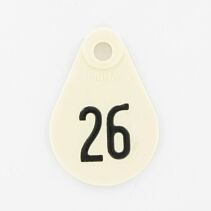Nekplaatje serie Wit 301 - 325